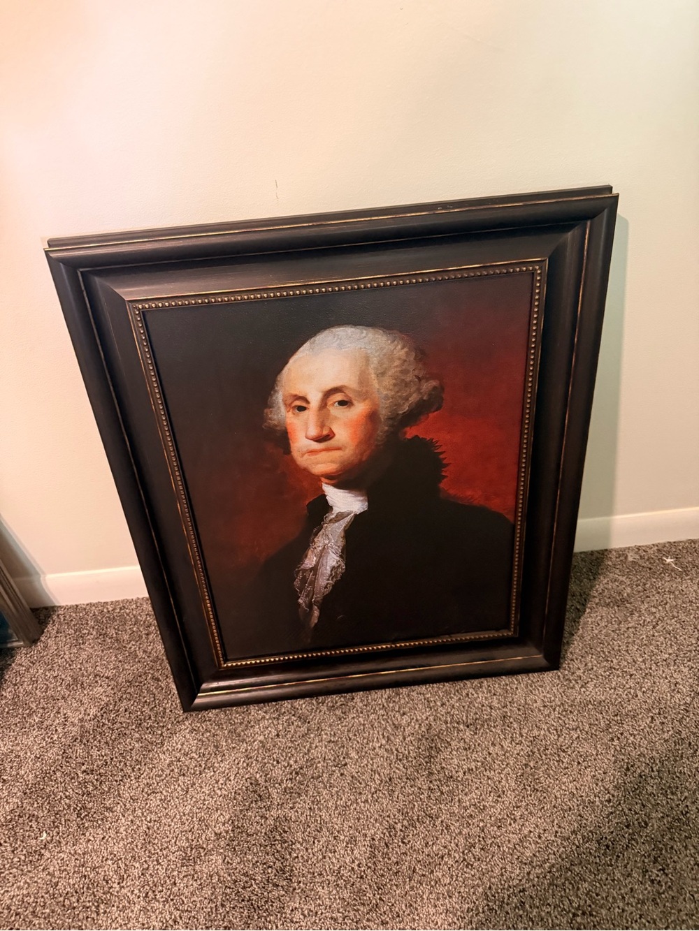 Framed Classic Portrait Wall Art in Black and Red
